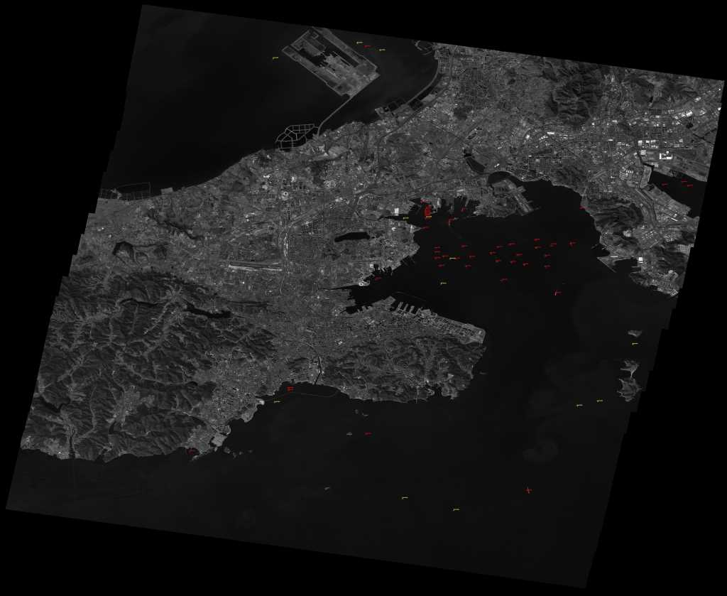 Automated Ship Detection AFR-1 Image at Dalian,China